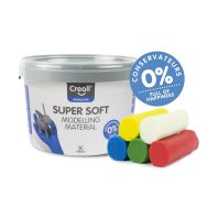 Pâte à modeler super soft seau 1750g 5 couleurs
