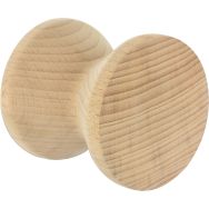 Patère bois Papillon - 80x80mm