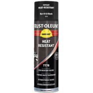 Peinture haute temperature en aérosol noir satiné hard hat - 500ml - rust-oleum