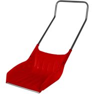 Pelle traîneau polypropylène - Rouge - 50cm
