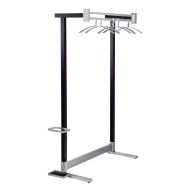 Penderie Montana simple - Capacité 10 manteaux - Argent