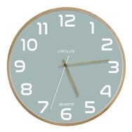 Pendule quartz Baltic vert sauge/Hêtre