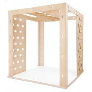 Petit portique bois cage SI pour intégration sensorielle