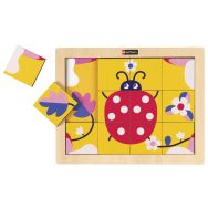 Petit puzzle magique - la coccinelle et les champignons-Nathan