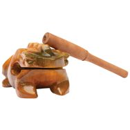 Petite grenouille guiro avec batte-Fuzeau