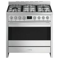 Piano de cuisson mixte B95GMCX2 - Table de cuisson 5 feux gaz - Smeg