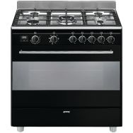 Piano de cuisson mixte BG91N2 - Table de cuisson 5 feux gaz - Smeg