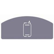 Picto symbole acier pour koala - Acier poudré - Gris