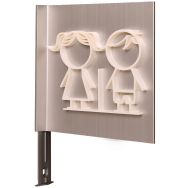 Pictogramme NEOSIGN 3D - Drapeau - WC Garçon/Fille