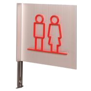 Pictogramme NEOSIGN 3D - Drapeau - WC Homme/Femme