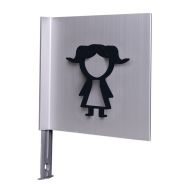 Pictogramme NEOSIGN 3D Drapeau WC Fille noir