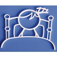 Pictogramme NEOSIGN 3D Mur Dortoir blanc