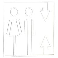 Pictogramme acrylique en relief Ascenseur