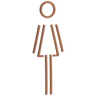 Pictogramme acrylique en relief Femme