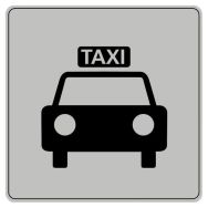 Pictogramme en polystyrène ISO 7001 - Taxi