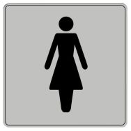 Pictogramme en polystyrène ISO 7001 - Toilette femmes