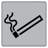 Pictogramme en polystyrène ISO 7001 - Zone fumeurs