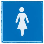 Pictogramme plexiglas carré - Femme