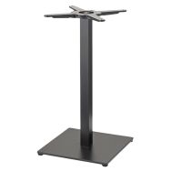 Pied de table Tiffany ht 109cm base carrée - colonne 80x80 mm - peint anthracite