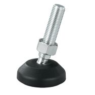 Pied réglable polyamide - Ø 60 mm - 1000 kg - Acier zingué