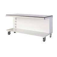 Piètement avec étagère pour hotte Hauteur 600mm