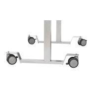 Piètement roulettes doubles sans rehaussement pour Table Ergo 2