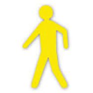 Piéton adhésif de marquage au sol LeanStripe - Jaune - Ergomat