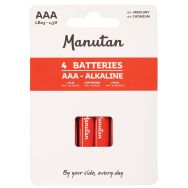Pile alcaline AAA/LR03 non rechargeable - lot de 4