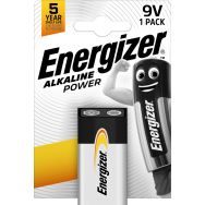 Pile carrée alcaline 9 volts Energizer
