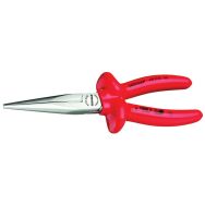 Pince à bec demi-rond long droit VDE VDE8132 - Gedore