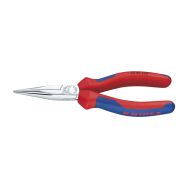 Pince à becs longs chromée avec gaines bi-matière 140 mm 30 25 140