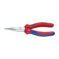 Pince à becs longs chromée avec gaines bi-matière 190 mm 30 25 190
