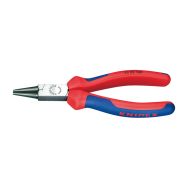 Pince à becs ronds noire atramentisée avec gaines bi-matière 160 mm