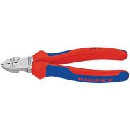 Pince à dénuder coupante de côté chromée avec gaines bi-matière 160 mm