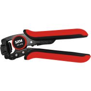 Pince à sertir bi-matiere pour embouts de protection