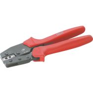 Pince à sertir les cosses plates et à fourches à crémaillère