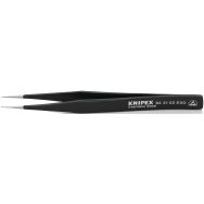 Pince brucelle acier inoxydable 110mm lisse extra-fine ESD