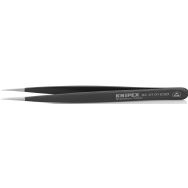 Pince brucelle acier inoxydable 110mm lisse pointue ESD