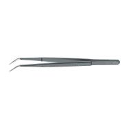 Pince brucelles Knipex - Coudée striée - Type de bec : Coudé 45