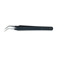Pince brucelles antistatique Knipex - Coudée - Type de bec : Coudé 45