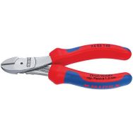 Pince coupante de côté à forte démultiplication chromée 140 mm