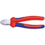 Pince coupante de côté chromée avec gaines bi-matière 160 mm
