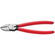 Pince coupante de côté noire atramentisée gainées en plastique 125 mm