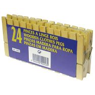 Pince linge bois sachet 24