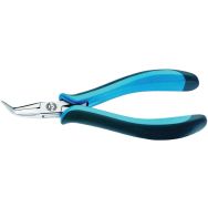 Pince pour électronique à bec bécassine coudé court 8307-3