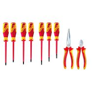 Pinces/tournevis-VDE assortiment pour carte à outils ET-1100 W