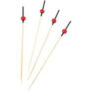 Pique à cocktail en bambou - 12 cm - Rouge