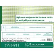 Piqûre registre de consignation des alertes 24x32cm