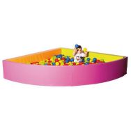Piscine d'angle 190 x 190 x 40 cm
