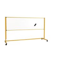 Piste graphique réglable en hauteur, émaillée blanc